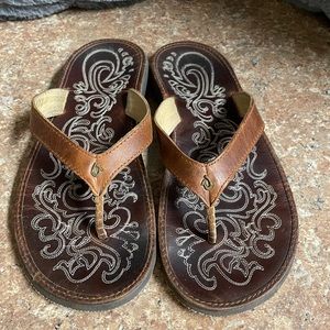 Leather Flops